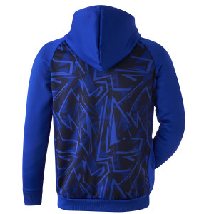 Men's Training Strike Navy Blue Hooded Jacket - Olympique Lyonnais