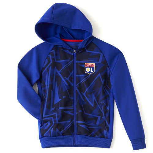 Veste à capuche Training Strike Bleu Marine Junior - Olympique Lyonnais