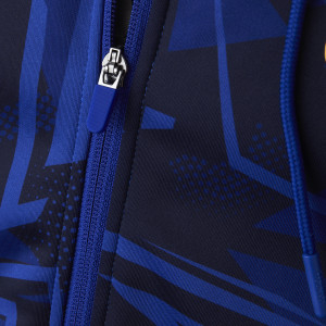 Men's Training Strike Navy Blue Hooded Jacket - Olympique Lyonnais