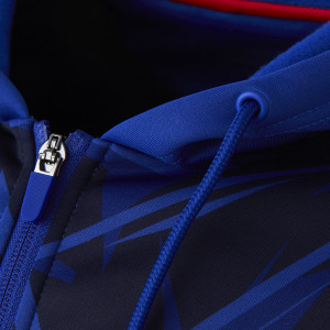 Men's Training Strike Navy Blue Hooded Jacket - Olympique Lyonnais