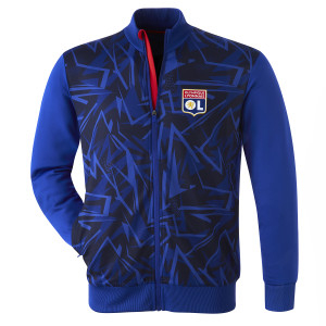Men's Training Strike Navy Blue Tracksuit Set - Olympique Lyonnais