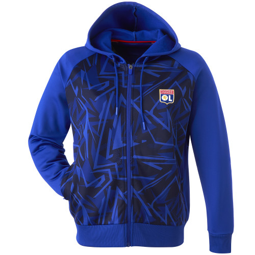 Veste à capuche Training Strike Bleu Marine Femme - Olympique Lyonnais