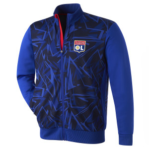 Men's Training Strike Navy Blue Tracksuit Set - Olympique Lyonnais