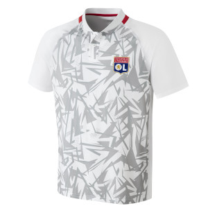 Men's Training Strike White Polo - Olympique Lyonnais