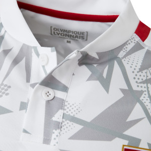 Men's Training Strike White Polo - Olympique Lyonnais
