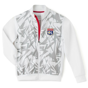 Junior's Training Strike White Jacket - Olympique Lyonnais