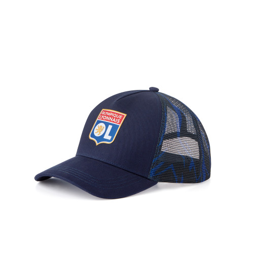 Junior's Training Strike Navy Blue Cap - Olympique Lyonnais