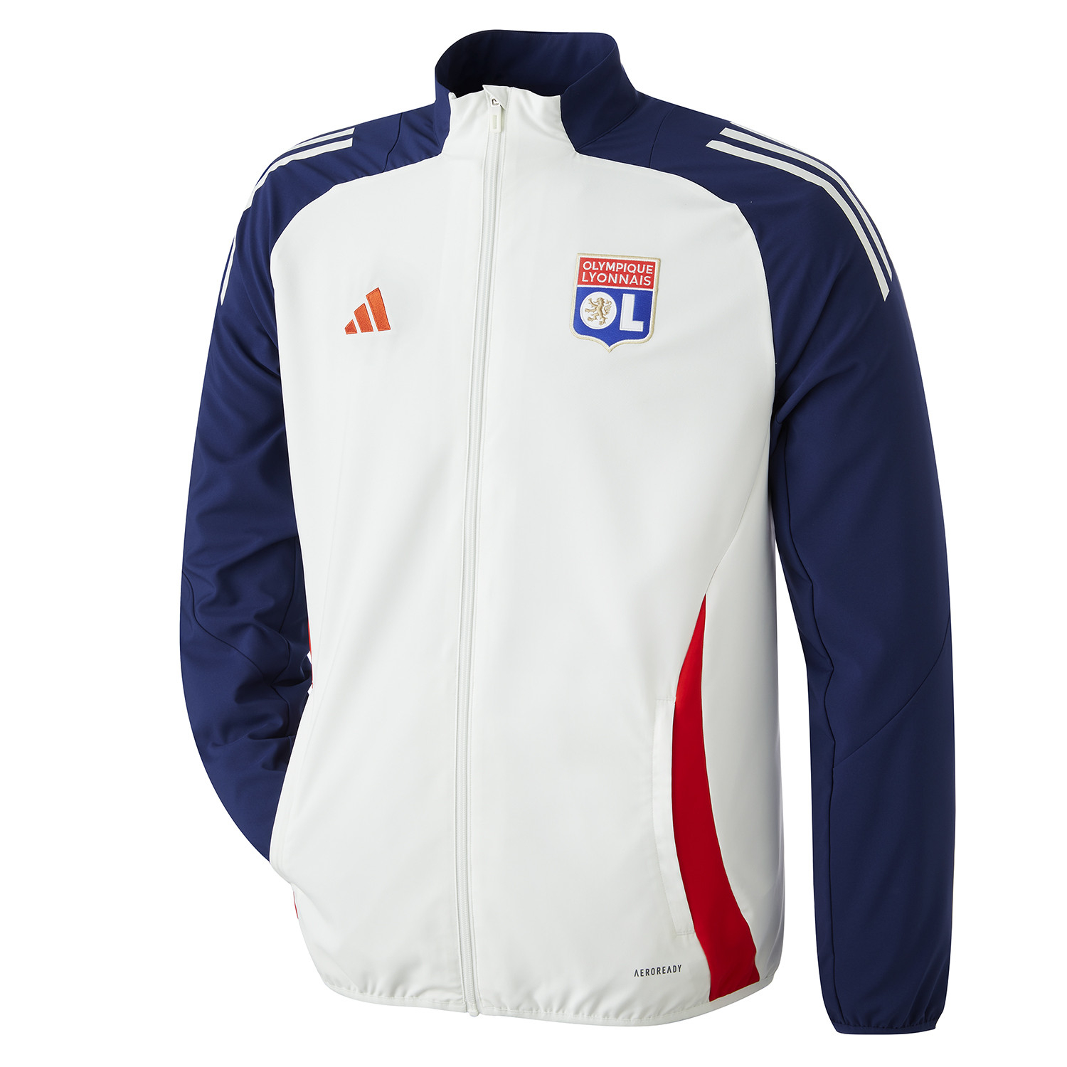 Men's Navy Blue Olympique Lyonnais NATION Zipped Jacket