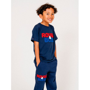 Pantalon de survêtement -Rouge & Bleu- Bleu Marine Junior - Olympique Lyonnais