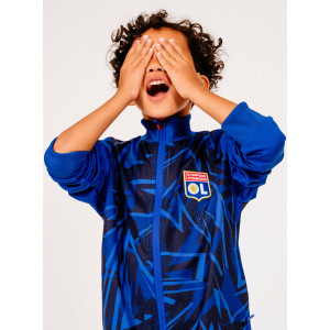 Junior's Training Strike Navy Blue Sweatshirt - Olympique Lyonnais