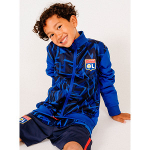 Junior's Training Strike Navy Blue Sweatshirt - Olympique Lyonnais