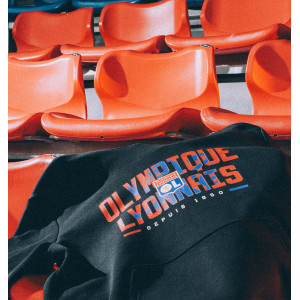 Sweat à capuche Unity Noir Mixte - Olympique Lyonnais