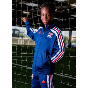 Veste Zippée Olympique Lyonnais NATION Bleu Marine Junior