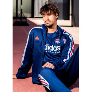 Veste Zippée Olympique Lyonnais NATION Bleu Marine Homme