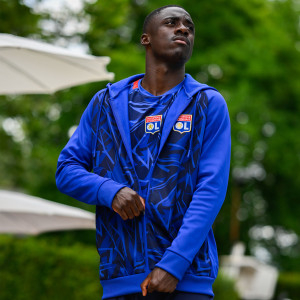 Veste à capuche Training Strike Bleu Marine Homme - Olympique Lyonnais