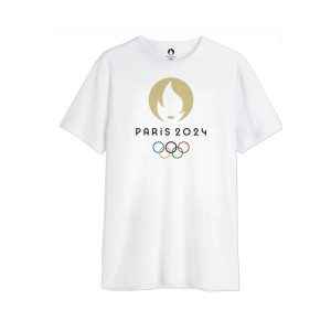 Paris 2024 Olympics Junior's White T-Shirt