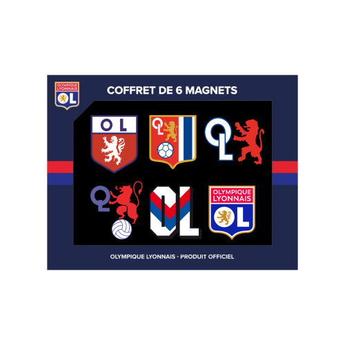 Coffret Magnets Blasons OL - Olympique Lyonnais