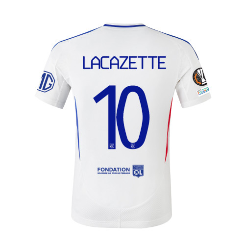 Maillot Domicile Europe Homme 24-25 Lacazette - Olympique Lyonnais