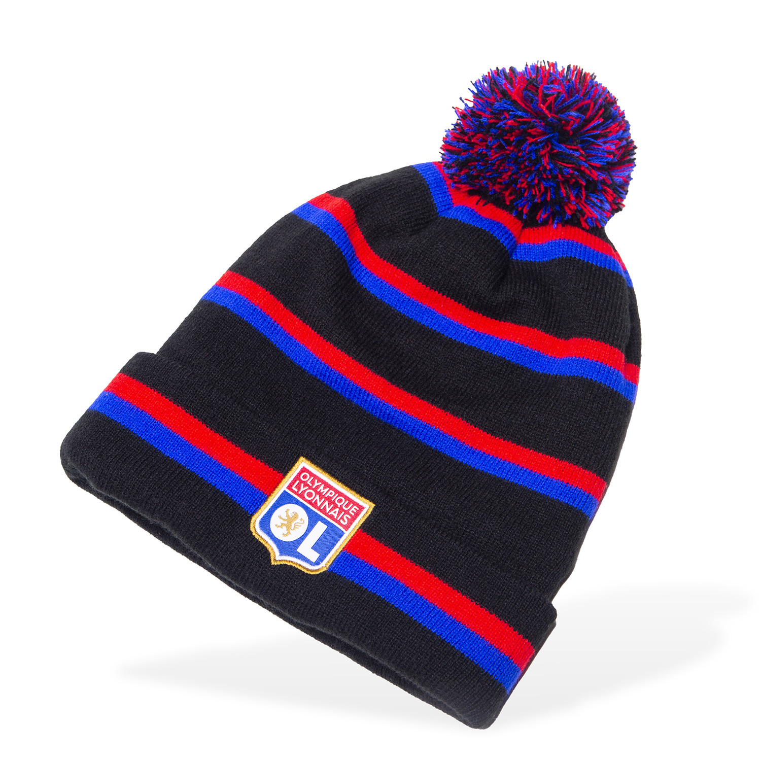 Bonnet Basic Noir Junior - Olympique Lyonnais