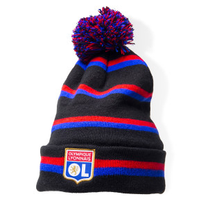 Junior's Basic Black Beanie - Olympique Lyonnais