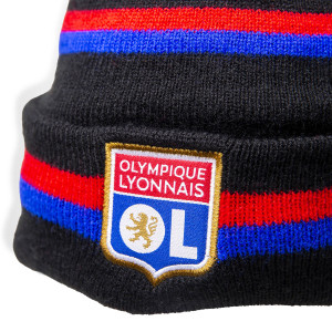 Junior's Basic Black Beanie - Olympique Lyonnais