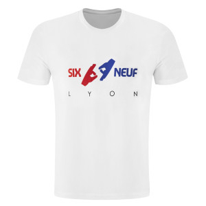 T-Shirt Six-Neuf Blanc Mixte