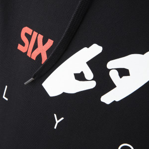 Unisex Six-Neuf Black Hoodie - Olympique Lyonnais