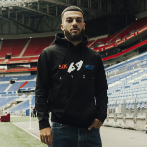 Unisex Six-Neuf Black Hoodie - Olympique Lyonnais