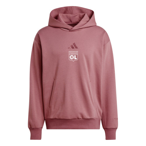 Sweat à capuche SZN Mauve Homme - Olympique Lyonnais