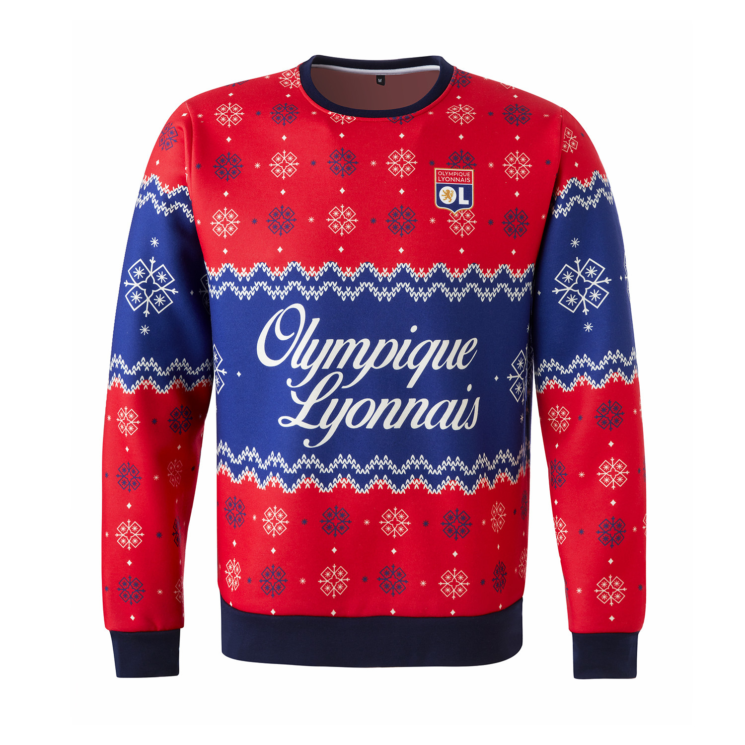 Sweater Pull Noel Michelin Olympique Lyonnais Pull Noel Lyon De