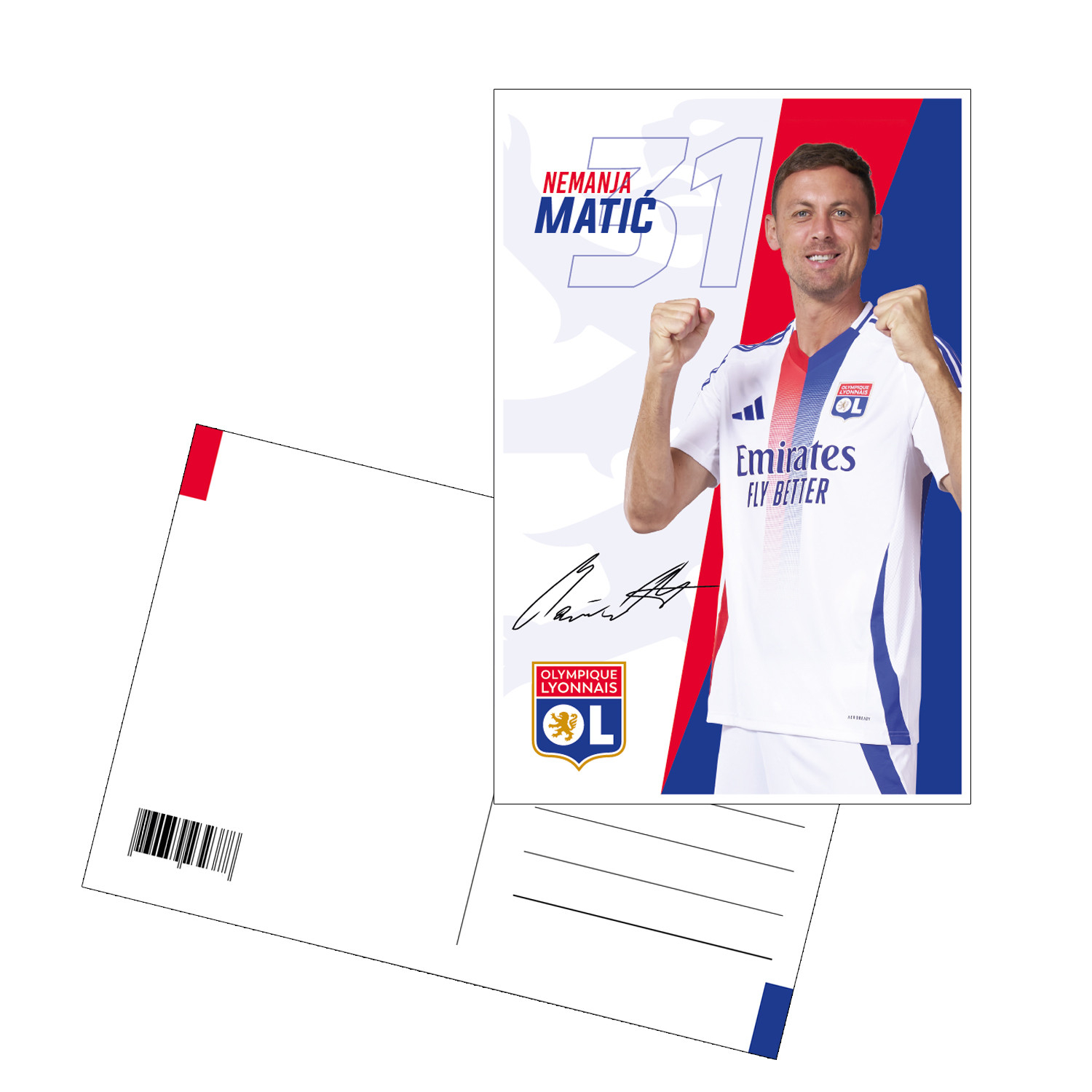 2425 Matic Postcard Olympique Lyonnais