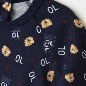 Baby Move Cotton Romper - Olympique Lyonnais