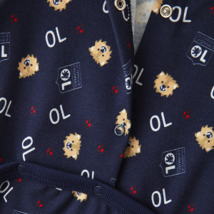 Baby Move Cotton Romper - Olympique Lyonnais