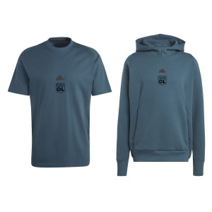 Teeshirt et sweat bleu adidas