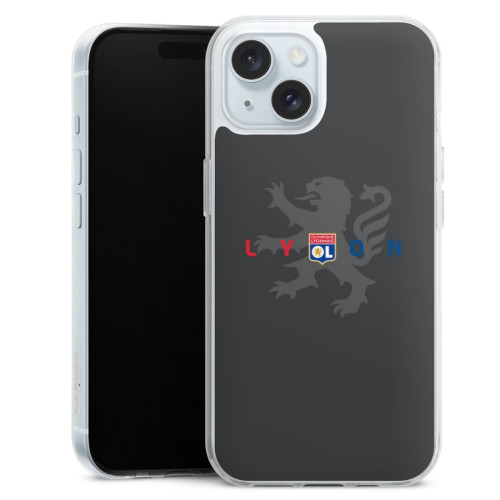 Coque de Téléphone Lion Anthracite Olympique Lyonnais