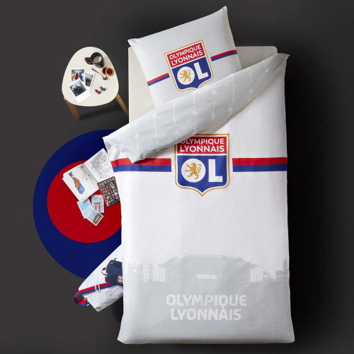 Olympique Lyonnais Skyline Bedding for 1 person