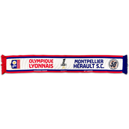 Écharpe Match OL / Montpellier HSC 24-25 - Olympique Lyonnais