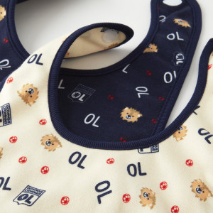 Baby Gone Set of 2 Bibs - Olympique Lyonnais