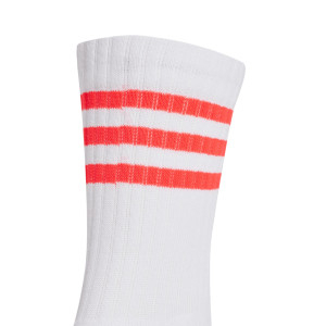 Lot de 3 paires - Chaussettes CREW Blanches - Olympique Lyonnais