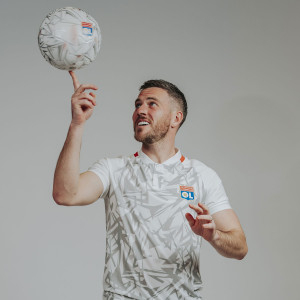 Size 5 White Training Strike Ball - Olympique Lyonnais