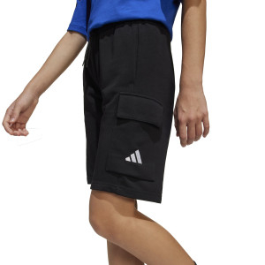 Junior's Black SL FT Shorts - Olympique Lyonnais