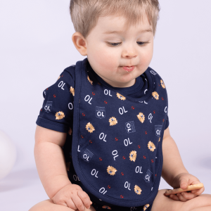 Baby Gone Set of 2 Bibs - Olympique Lyonnais