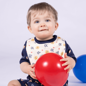 Baby Gone Set of 2 Bibs - Olympique Lyonnais