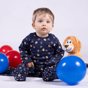 Baby Move Cotton Romper - Olympique Lyonnais