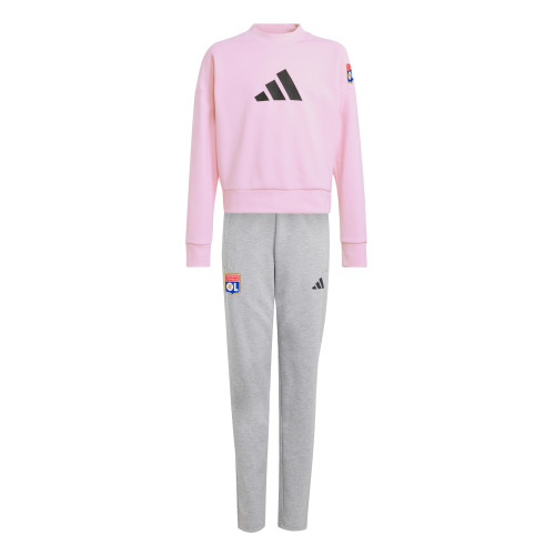 Ensemble de survêtement FI Rose et Gris Fille - Olympique Lyonnais