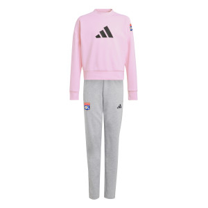 Girl's Pink and Grey FI Tracksuit Set