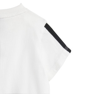 Ensemble T-Shirt - Short 3S Blanc et Noir Bébé - Olympique Lyonnais