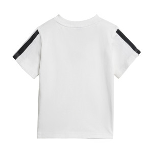 Ensemble T-Shirt - Short 3S Blanc et Noir Bébé - Olympique Lyonnais