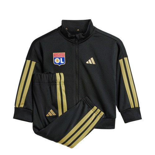 Ensemble de survêtement 3S Noir et Doré Bébé - Olympique Lyonnais
