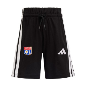 Ensemble T-Shirt - Short 3S Blanc et Noir Junior - Olympique Lyonnais